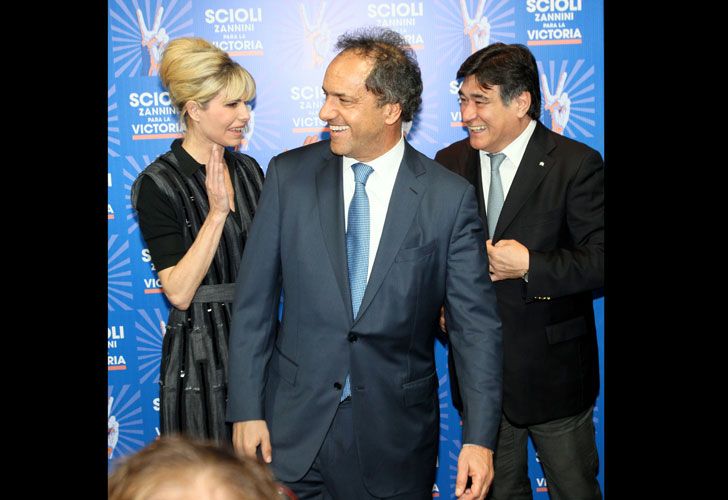 Karina con Scioli y Zannini