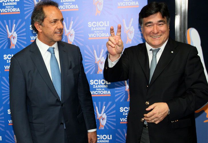 Scioli-Zannini en su evento