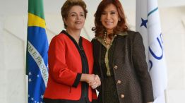 Dilma Rousseff fue la encargada de recibir a Cristina.