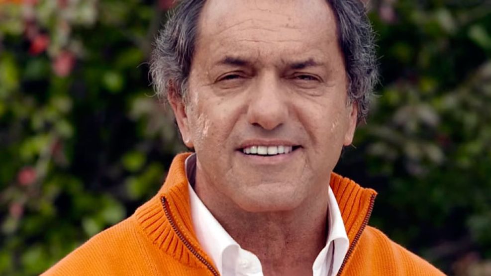 El precandidato presidencial por el Frente Para la Victoria, Daniel Scioli.