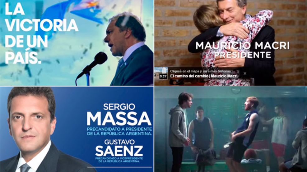 Los candidatos lanzaron su campaña televisiva.