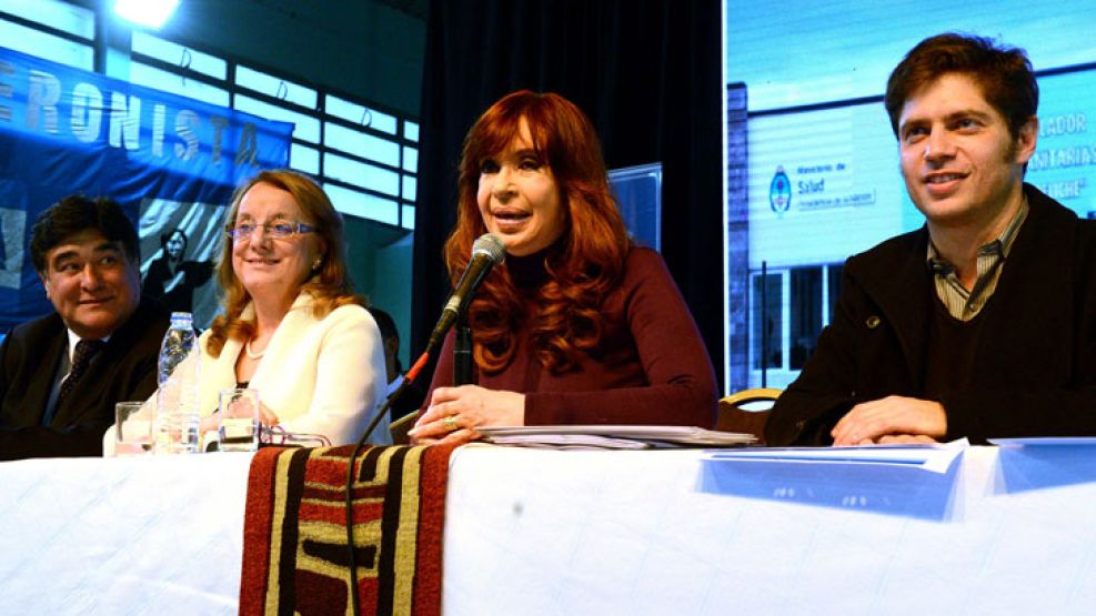 Cristina participó hoy de un acto en Río Gallegos.