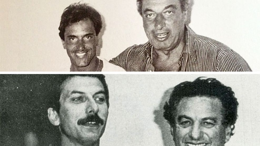 Comienzos de los 90: Scioli y Macri con sus padres, José y Franco.