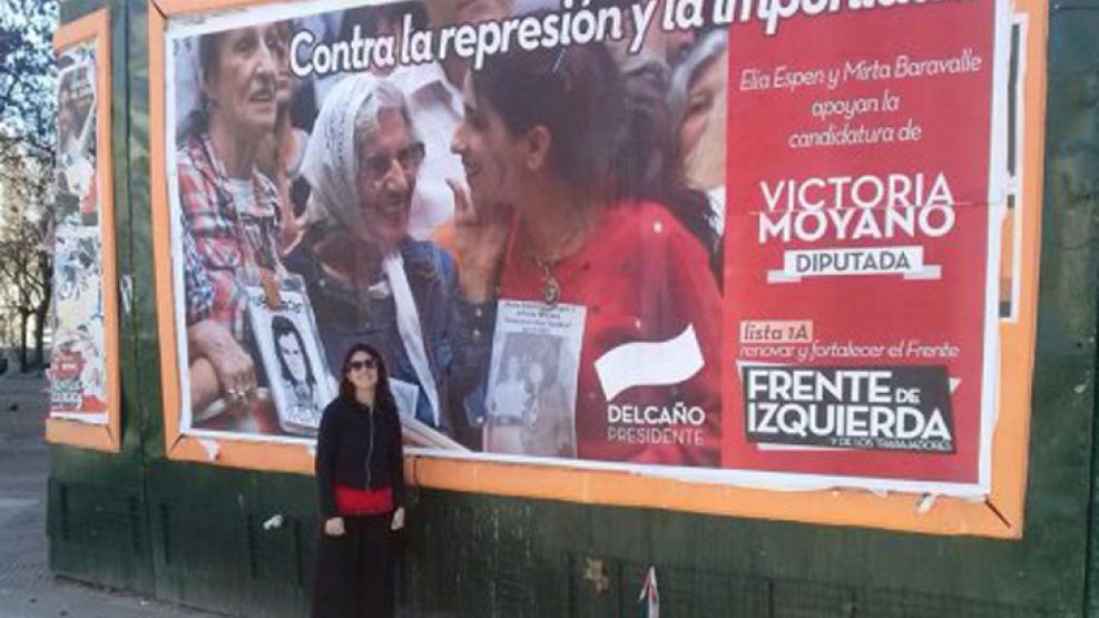 María Victoria Moyano Artigas respondió: “Vaya que ese afiche no tiene nada que ver con Hebe de Bonafini. Estoy muy orgullosa de ello”