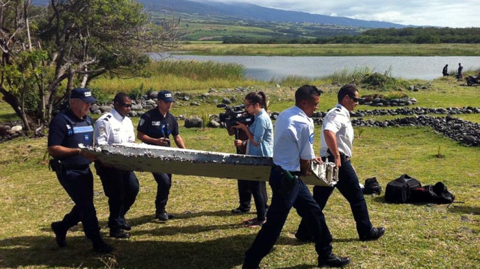 Restos hallados en la isla Reunión, en el océano Índico.