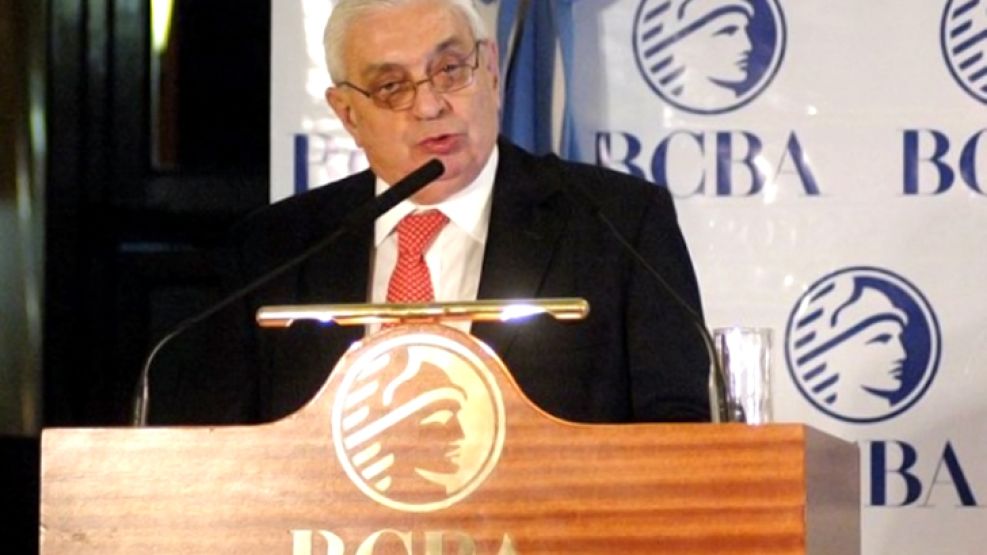 Dolar bolsa: Adelmo Gabbi, presidente de la Bolsa de Comercio.