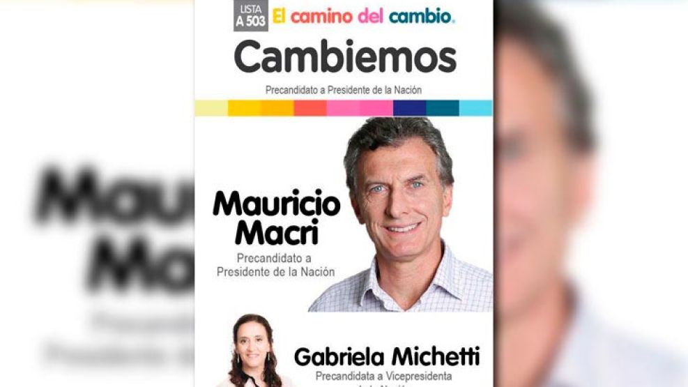 Mauricio Macri, por Cambiemos.