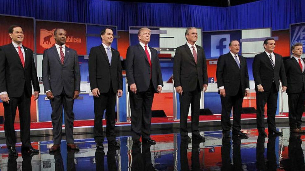 Debate republicano. Los precandidatos se enfrentaron en TV con una agenda inesperada.