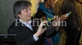 Máximo le tomó una fotografía a los trabajadores de prensa.