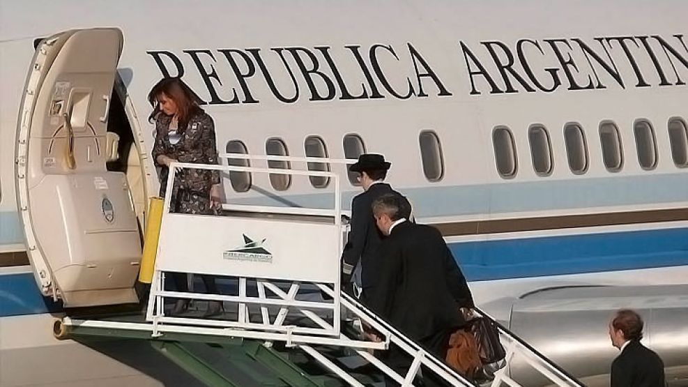 La presidenta Cristina Fernández de Kirchner vuelve a Buenos Aires.