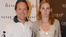 Pareja. Fernando y Claudia juntos en un evento de la firma Rimmel.