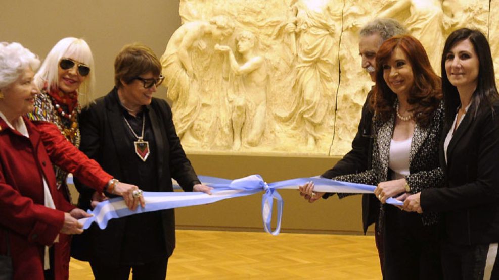 La Presidenta en la inauguración de las nuevas salas del Museo Nacional de Bellas Artes.