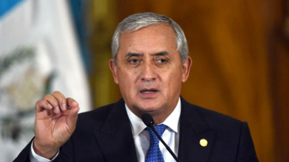 Otto Pérez Molina, previo a su renuncia.