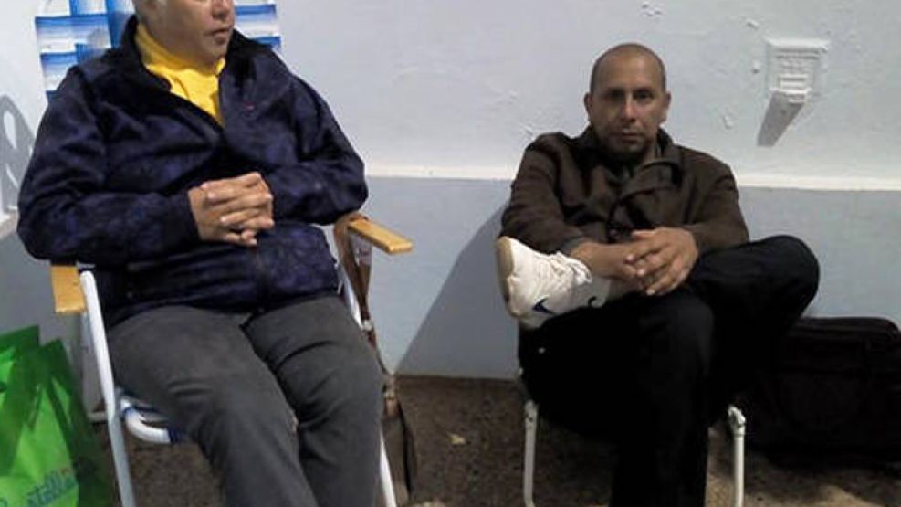 Mónica Balmaceda y Leandro Sánchez realizaron la huelga de hambre seca.