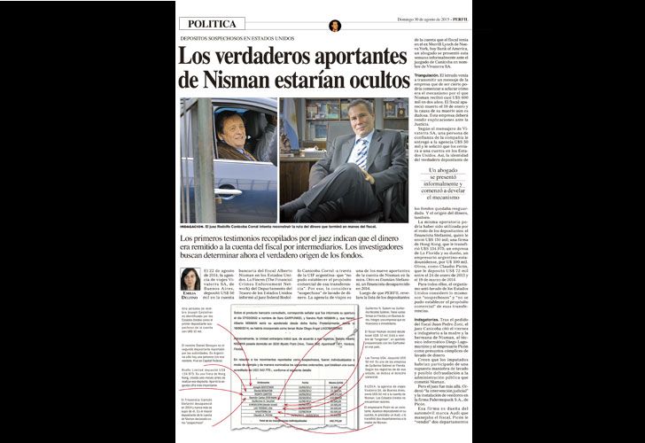 Documentos. Perfil reveló que Estados Unidos investiga al fiscal