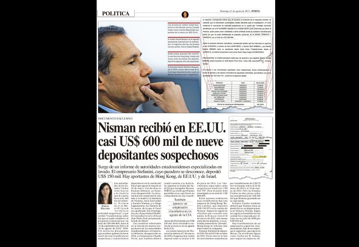 Documentos. Perfil reveló que Estados Unidos investiga al fiscal