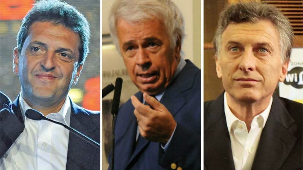 Massa, De La Sota y Macri negaron hoy un posible acuerdo.