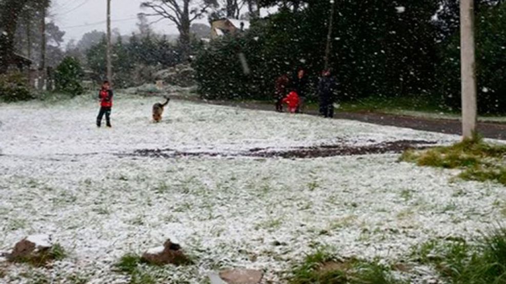 Las redes sociales se llenaron de fotografías de cientos de usuarios que compartieron la insólita postal de nevada en pleno septiembre.