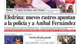 Tapa de Diario Perfil del 13 de septiembre de 2015.
