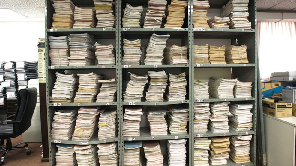 Expediente. En las oficinas de la Unidad Fiscal de Investigación AMIA hay 2.049 cajas con documentación y más de 400 mil legajos con información.
