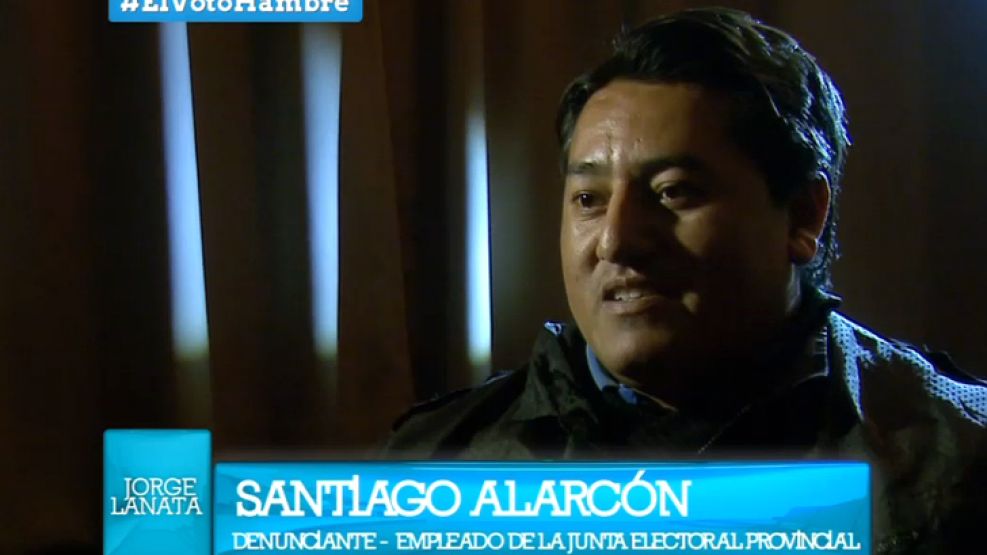 Santiago Alarcón, empleado de la Junta Electoral tucumana, testigo de las irregularidades.