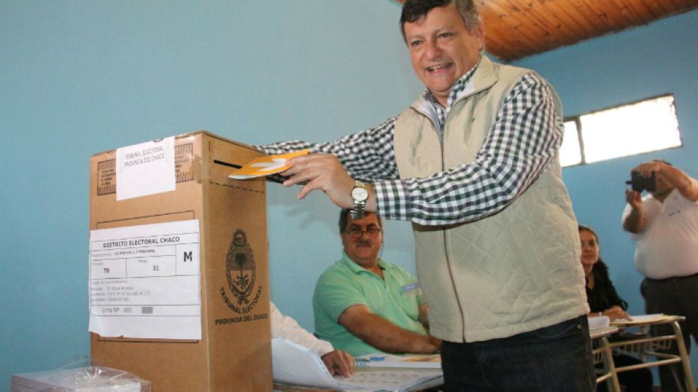 El candidato a gobernador por Chaco Merece Más, Domingo Peppo.