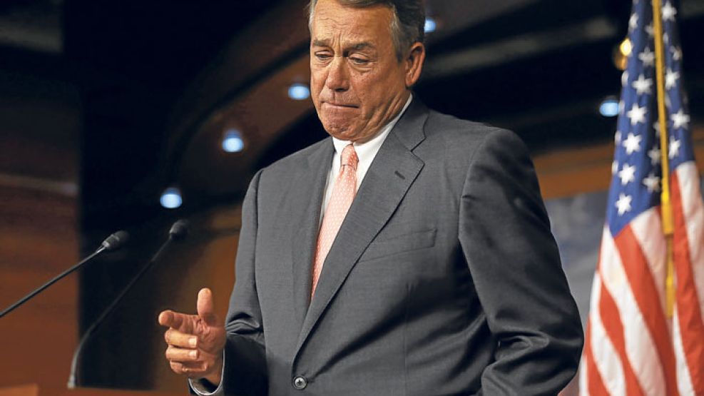 Adios. Boehner sufría la presión de los diputados del Tea Party.