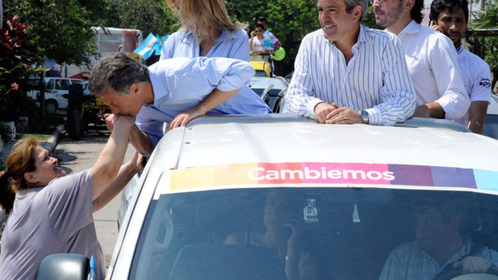 El candidato presidencial por Cambiemos, Mauricio Macri.