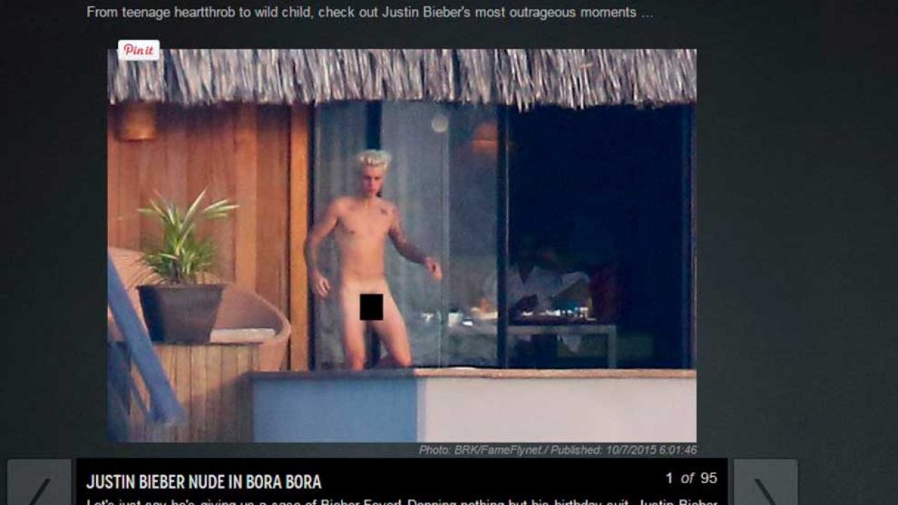 Publican fotos de Justin Bieber desnudo | Exitoina