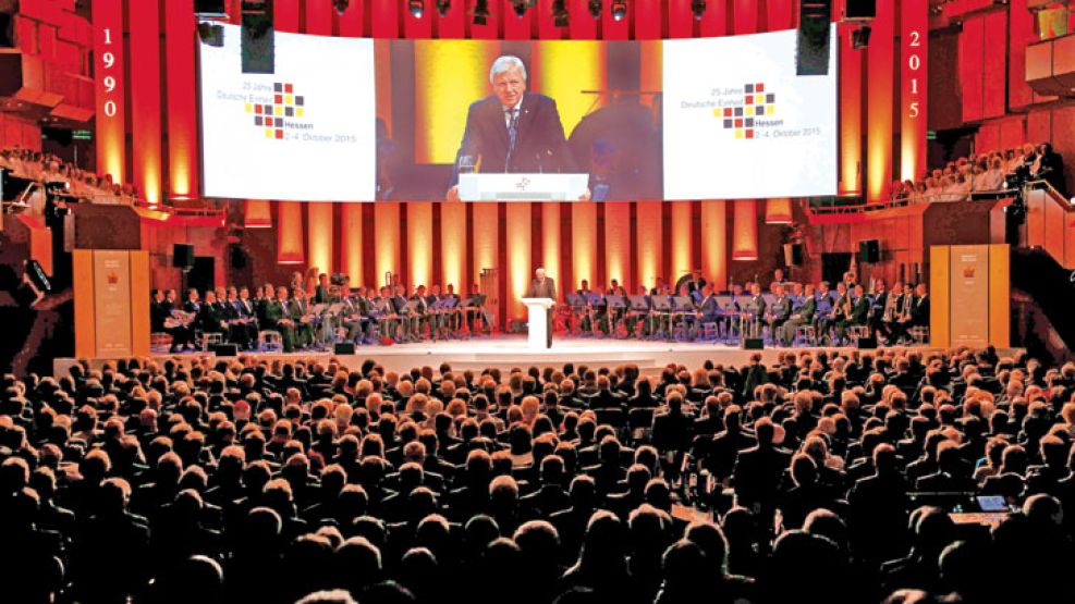 Solemne. El presidente Gauck durante su discurso, en el que pidió solidaridad con los migrantes.