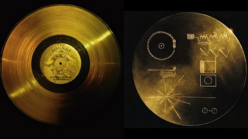 El disco contiene sonidos que representan a la tierra.