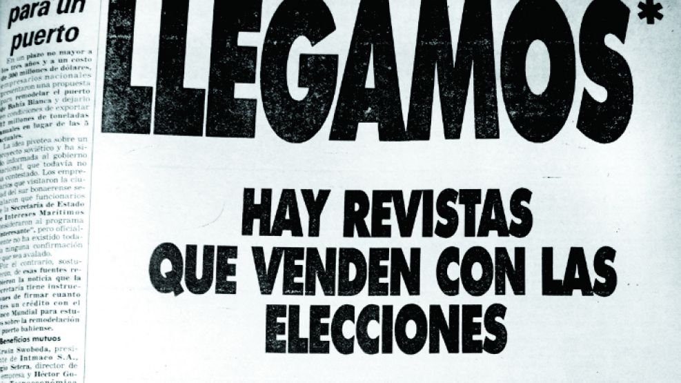 Octubre de 1983. Campaña de la revista La Semana.