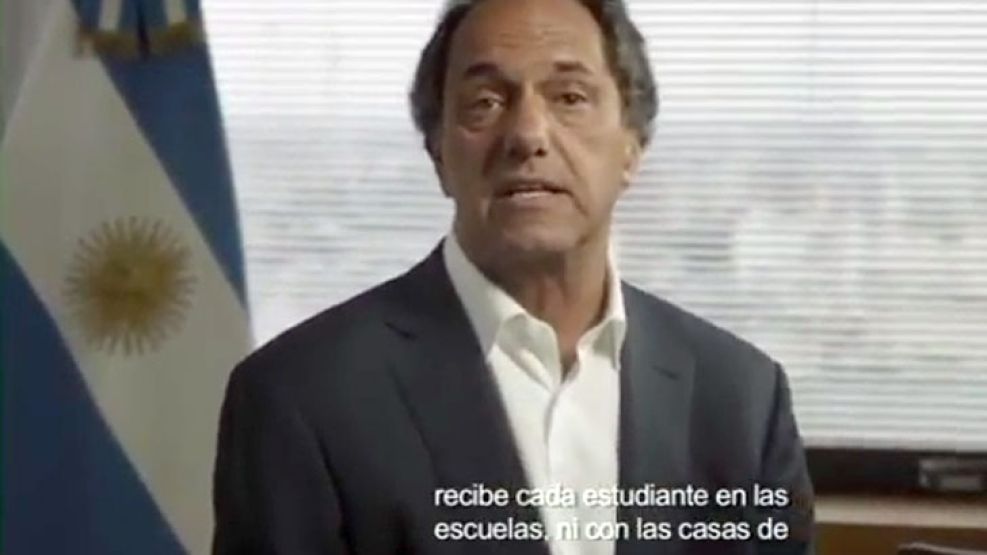 El nuevo spot de Daniel Scioli.