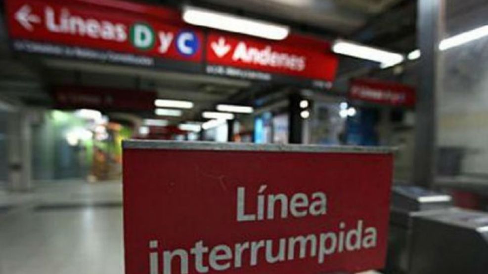 La línea C del Subte de Buenos Aires quedó interrumpida por agresión a un maquinista.