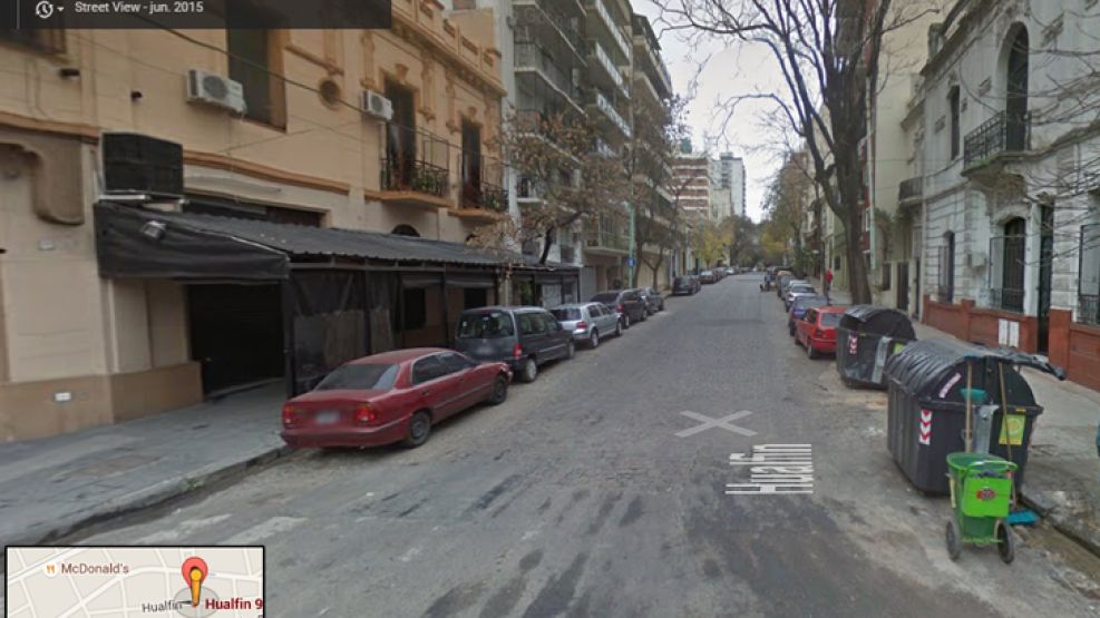 La mujer fue atada en un estacionamiento de Caballito.