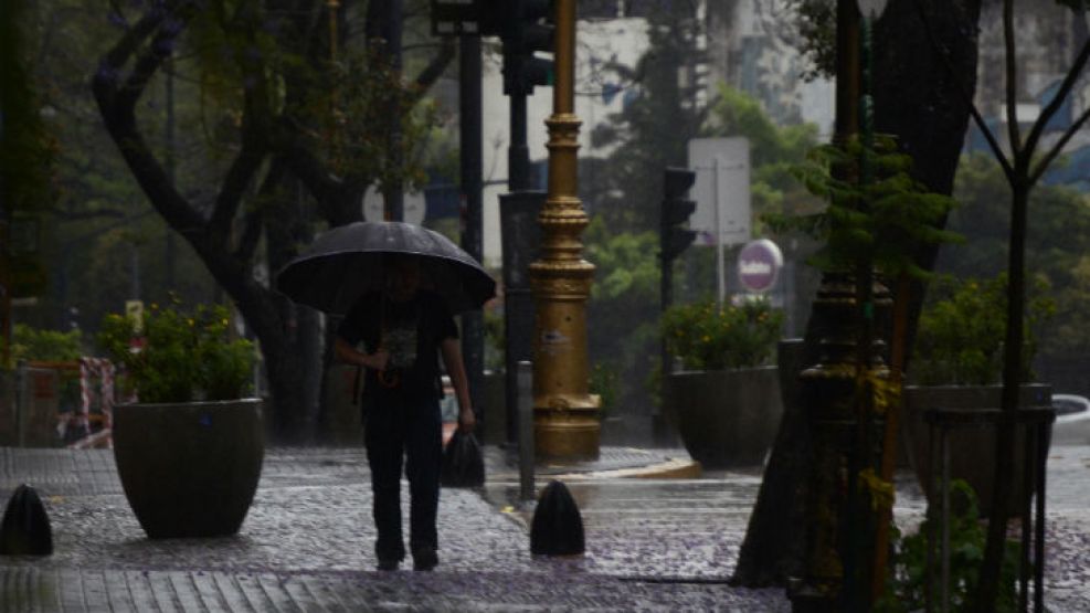 Buenos Aires amaneció con fuertes lluvias.