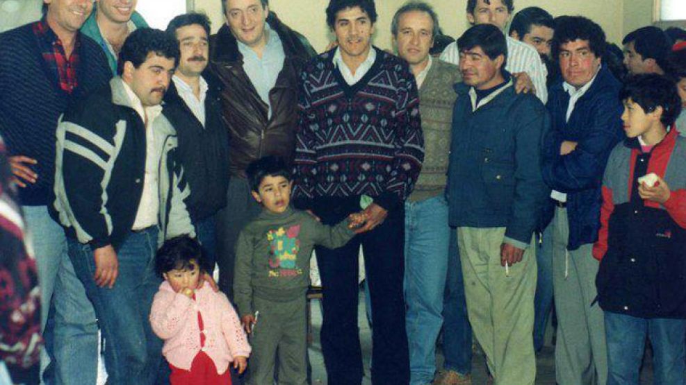 Ariel Porcaro junto a Sergio Berni y Néstor Kirchner.