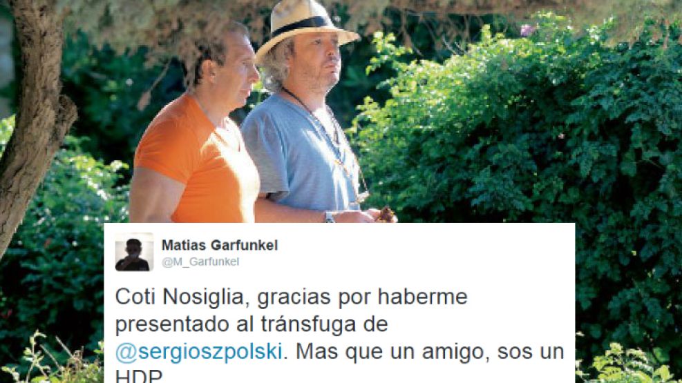 Sergio Szpolski y Matías Garfunkel, una relación tensa.