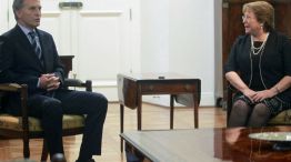 Mauricio Macri se reunió con Michelle Bachelet en la Casa de la Moneda.