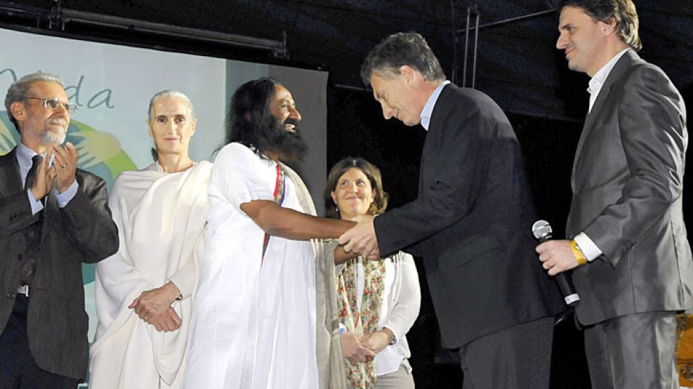 Ravi Shankar. La firma Synergia trajo al país al líder espiritual.