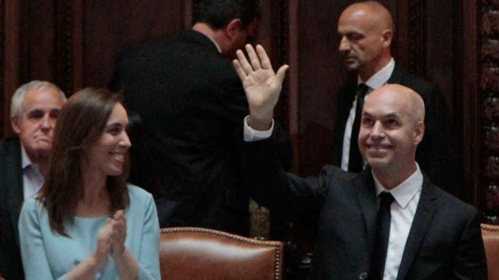 Horacio Rodríguez Larreta juró hoy "por Dios y por la Patria" como nuevo jefe de Gobierno porteño