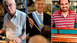 Macri quebró con la tradición de sus predecesores. No usó el bastón presidencial creado por Pallarols.