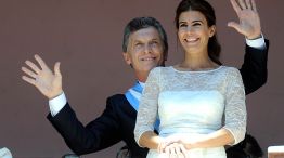 Macri realizó su primer baile presidencial en el balcón de la Casa Rosada