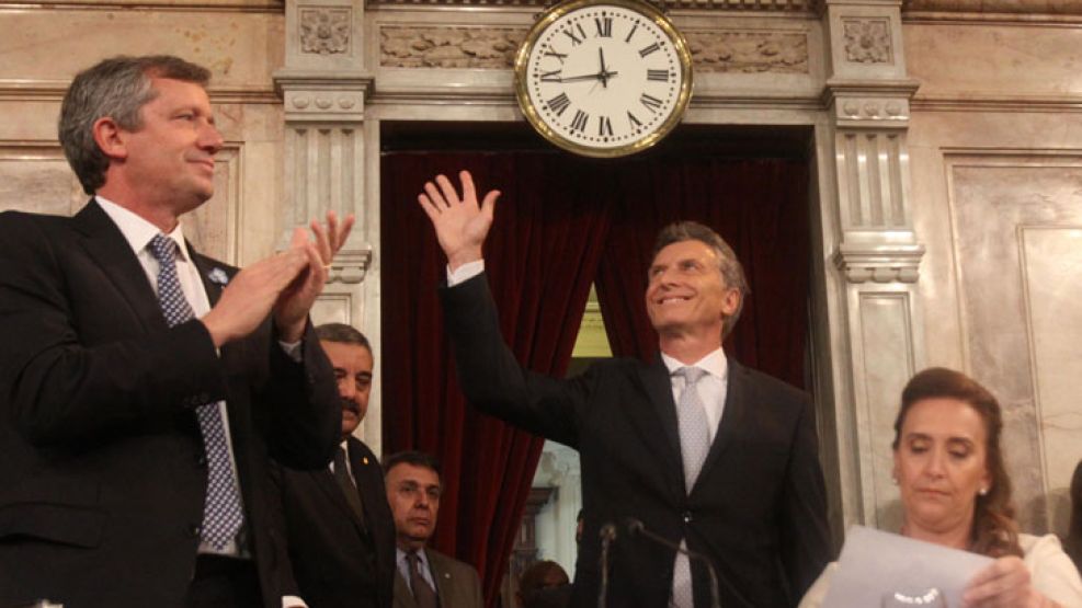 Mauricio Macri en el Congreso.