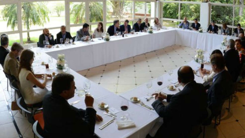 Macri en el almuerzo con los gobernadores