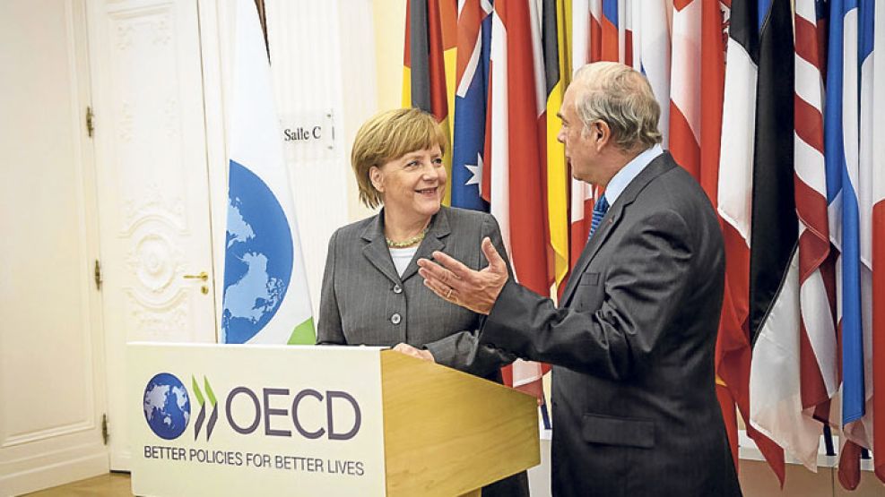 Exclusivo. Merkel, canciller de Alemania, uno de los 34 países que integran por ahora la OCDE.