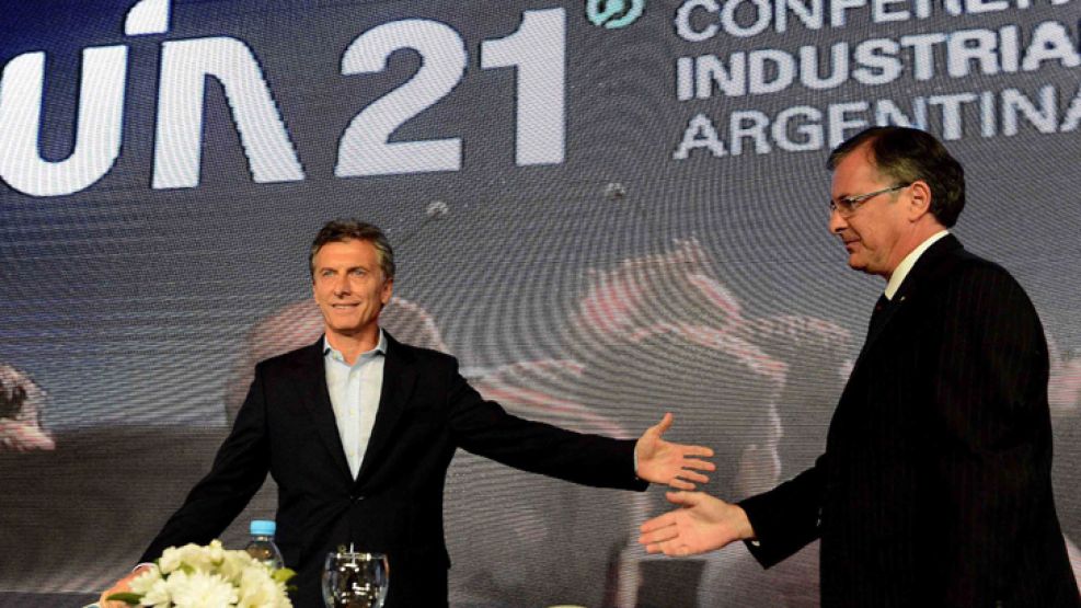 Macri participó esta tarde del cierre de la 21ª Conferencia Industrial realizada por la Unión Industrial Argentina (UIA).