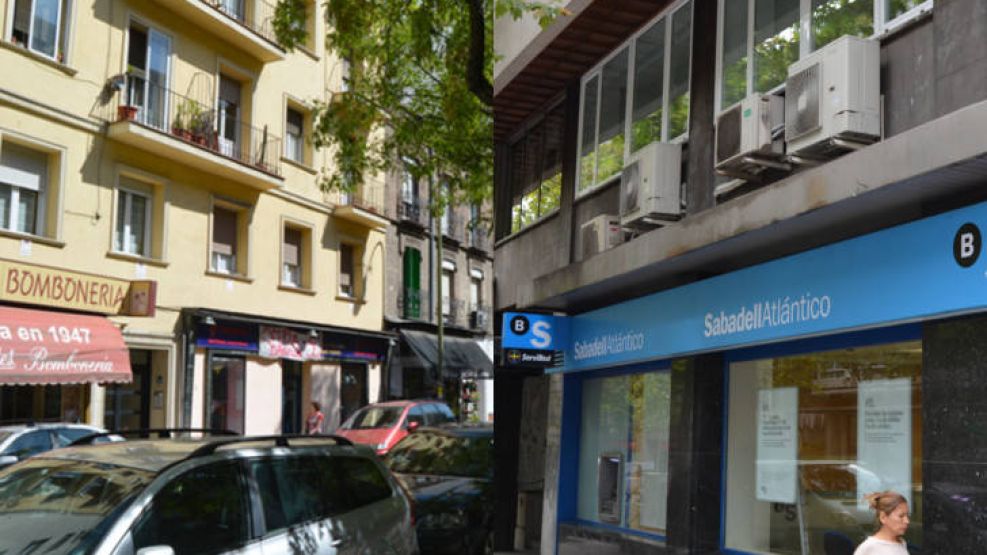 Madrid. La sede de la empresa fantasma, a la izquierda, y la consultora de los Dromi, a la derecha.