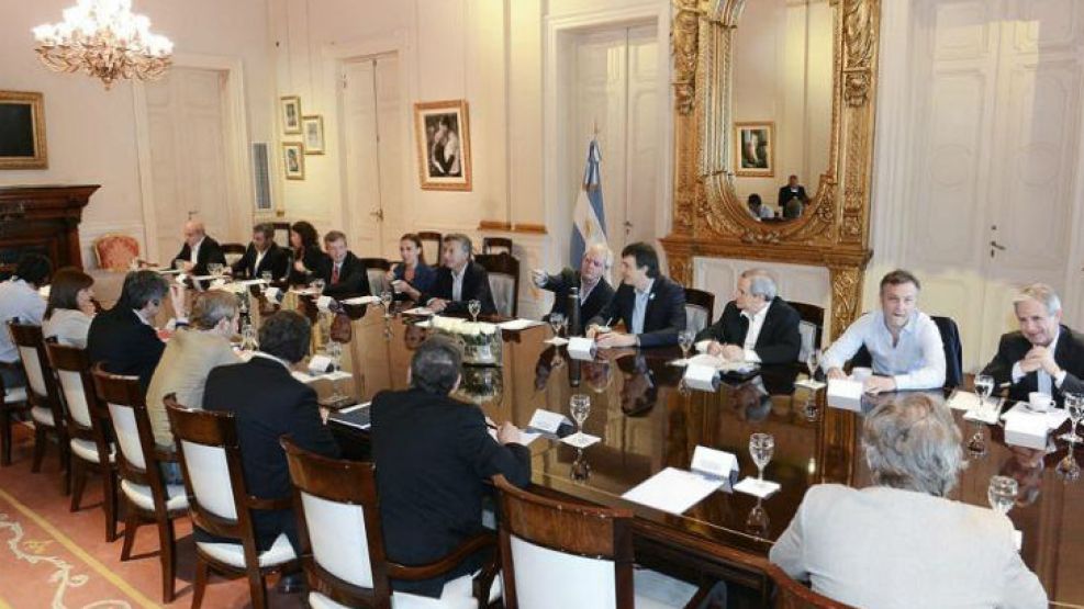 Macri encabezó la segunda reunión de Gabinete.
