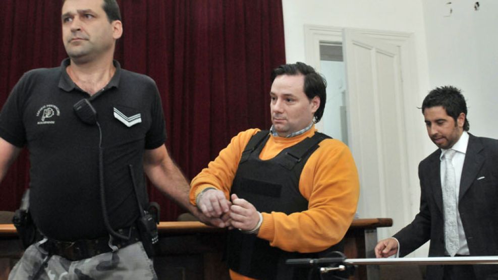 Cristian Lanatta, durante el juicio por el Triple Crimen